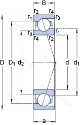 Подшипник 71911 CE/HCP 4A