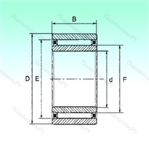 Подшипник игольчатый радиальный NAO 25x42x16