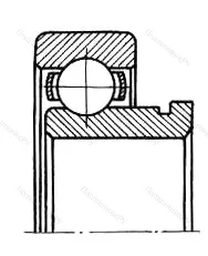 Подшипник  690601 размер 12x37x18 от производителя  ГПЗ-3