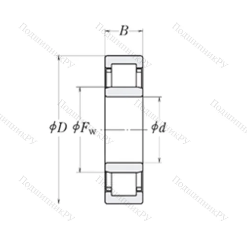Подшипник роликовый радиальный LLRJ 5/8
