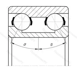 Модификация подшипника 6-3056306 размер 30x72x30,2