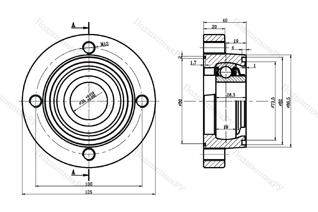 Подшипниковый узел в сборе