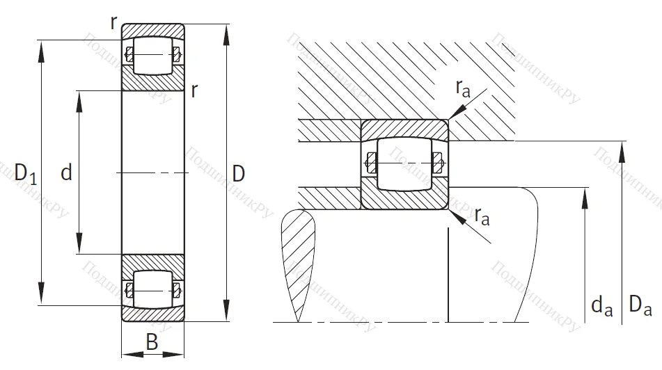 Сферический роликовый подшипник