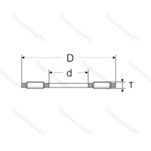 Подшипник роликовый упорный AXK 1528