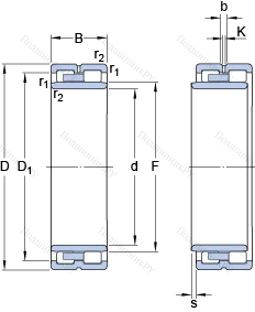 Подшипник NNU 4968 B/SPW 33