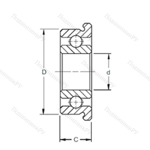Подшипник шариковый радиальный SF 688