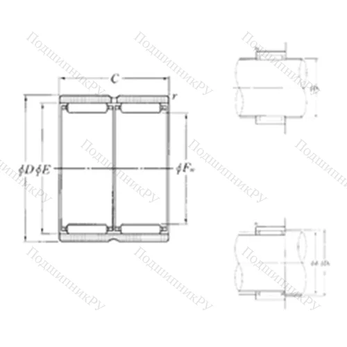 Подшипник игольчатый радиальный RNAO-18?30?24ZW