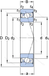 Подшипник S 71914 CB/P 4A
