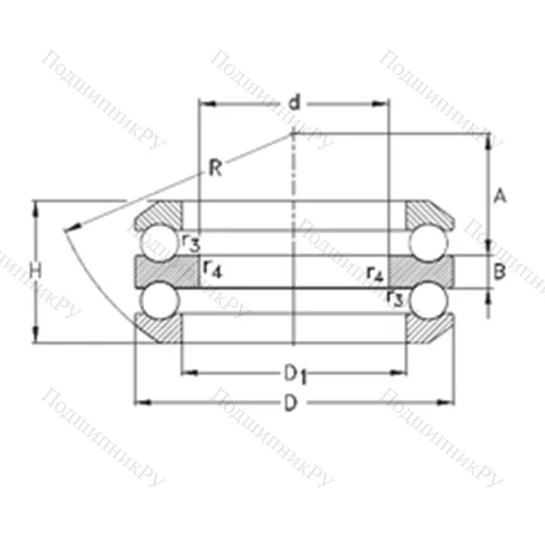 Подшипник шариковый упорный 54213-MP