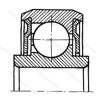 Модификация подшипника 980704ЮУС2 размер 20x42x10/11 от производителя  ГПЗ-3
