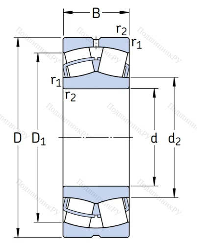 Сферический роликовый подшипник 23124 CC/C 3W 33 от производителя  SKF