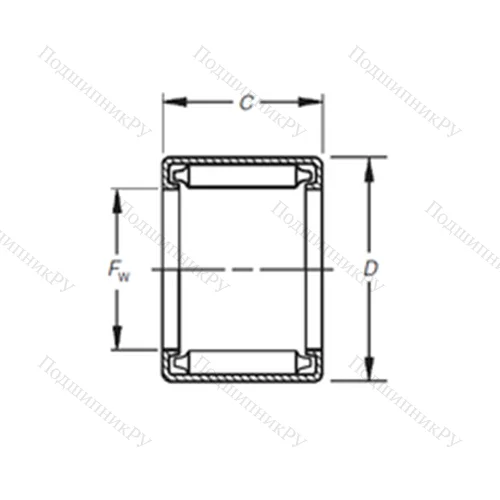 Подшипник игольчатый радиальный BH-1310 от производителя  TIMKEN