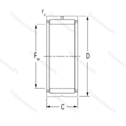 Подшипник игольчатый радиальный NK 50/35