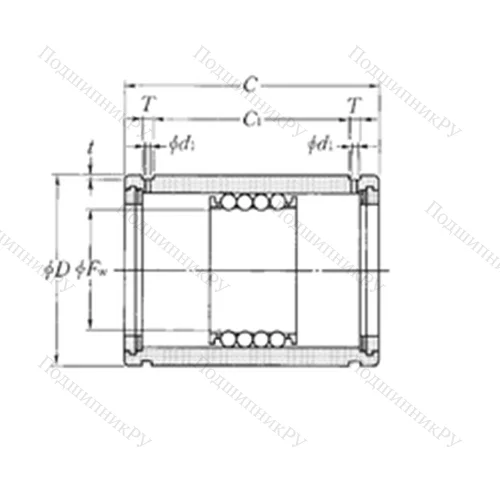 Подшипник шариковый линейный KD 5072100