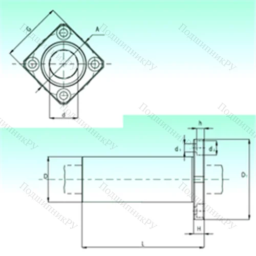 Подшипник шариковый линейный KBKL 50