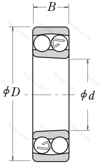 Двухрядный шариковый подшипник