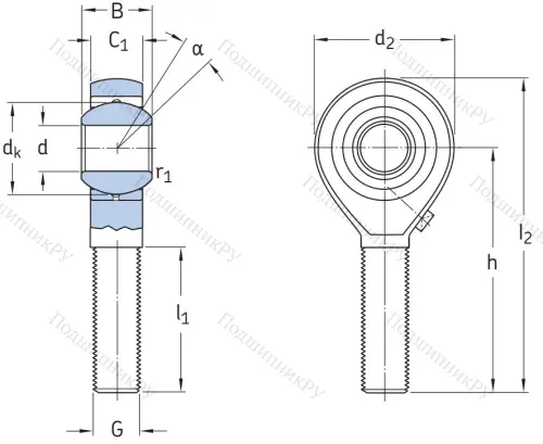 Шарнирная головка POS 10 L в Калуге