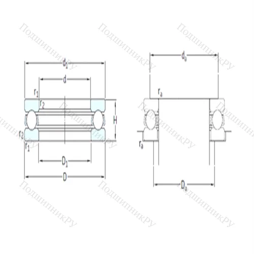 Подшипник шариковый упорный 511/670F