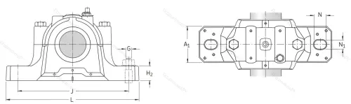 Подшипниковый корпус SNL 212 в Калуге