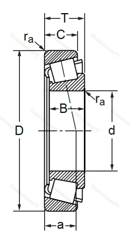 Конический роликовый подшипник 7616 (32316) в Калуге