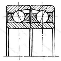 Подшипник 7412BM/DF размер 60x150x70