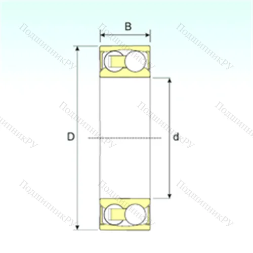 Подшипник шариковый радиальный самоцентрирующийся 2304-2RSTN 9
