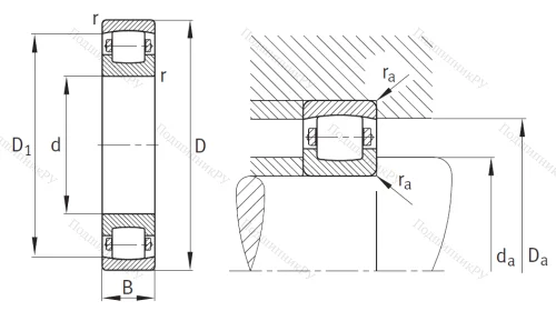 Сферический роликовый подшипник 20212 TVP от производителя  FAG