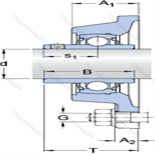 Фланцевые подшипниковые узлы типа Y с прямоугольным фланцем для высоких температур FY 60 TF/VA 228