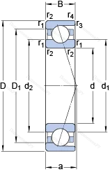 Подшипник 7002 CD/HCP 4A