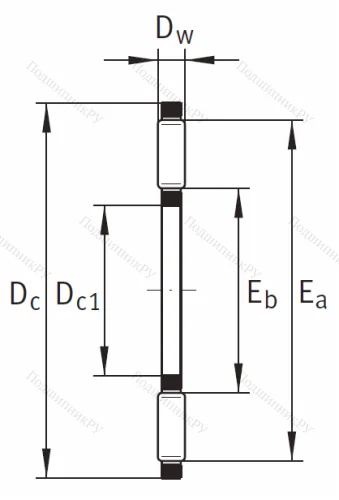 Игольчатый подшипник подшипник AXK 5578 A/0-10 от производителя  INA