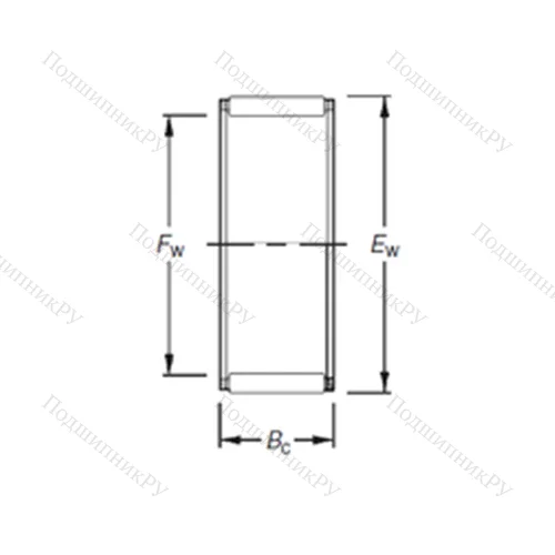 Подшипник игольчатый радиальный K 40X 45X 13H