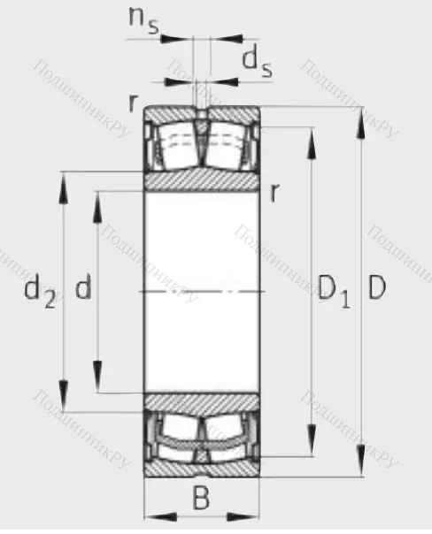 Сферический роликовый подшипник
