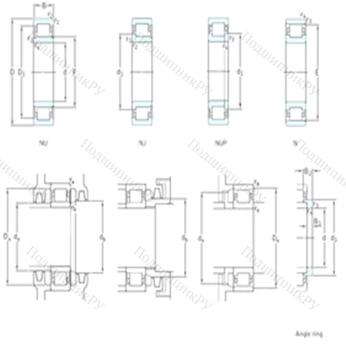 Подшипник роликовый радиальный NU 20/530ECMA от производителя  SKF