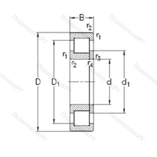 Подшипник роликовый радиальный NUP 328-E-MPA