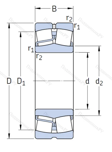 Сферический роликовый подшипник 23130 CC/C 3W 33 от производителя  SKF