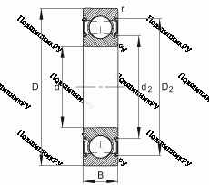 Подшипник 6001-C-2HRS
