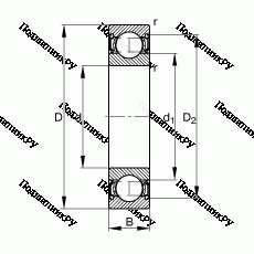 Подшипник S 6002-2RSR