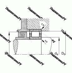 Подшипник N 222-E-TVP 2